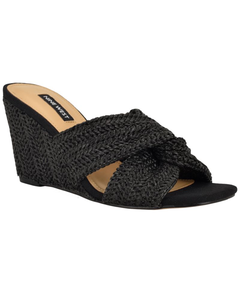 Women's Nejia Woven Slip-On Wedge Sandals