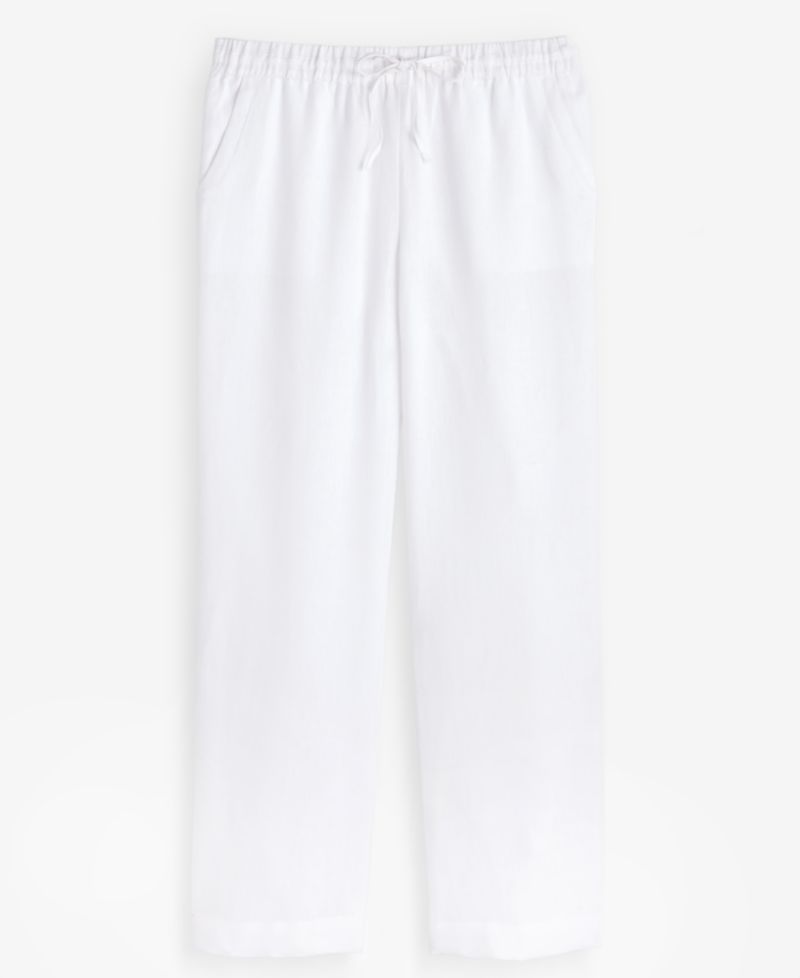 Women's 100% Linen Drawstring Pants