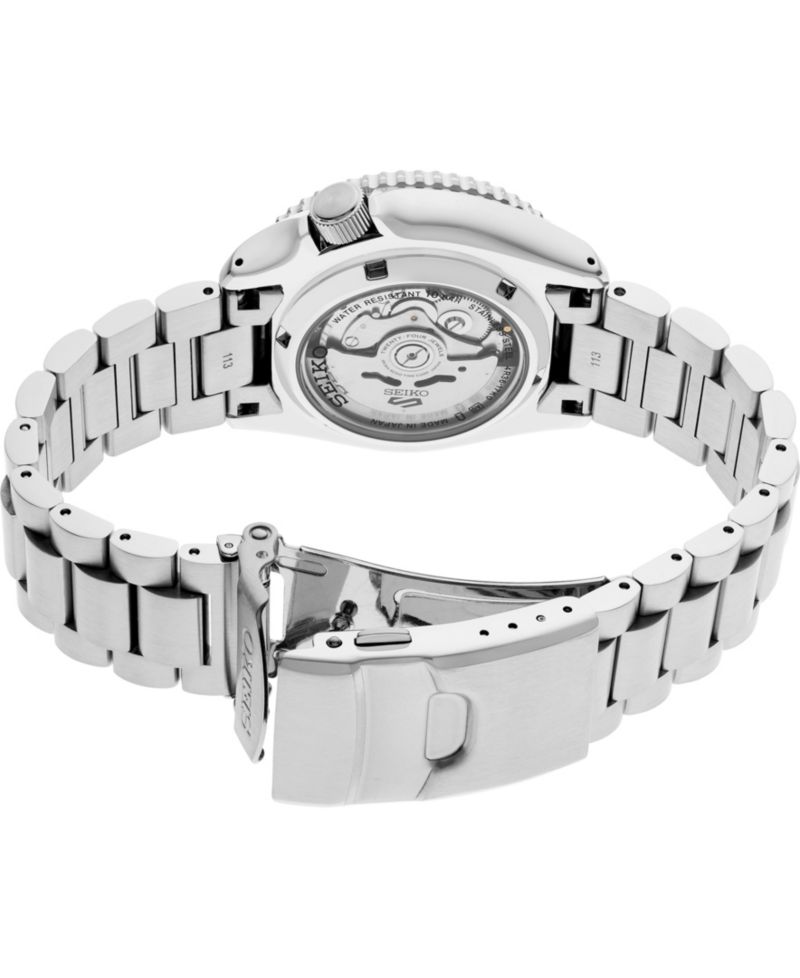 Men's 5 Sports Silver Stainless Steel Bracelet Watch, 42.5mm