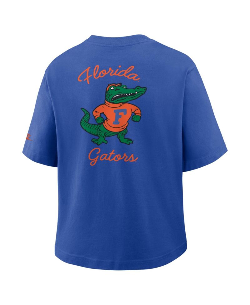 Women's Royal Florida Gators Legacy Pocket Boxy T-Shirt