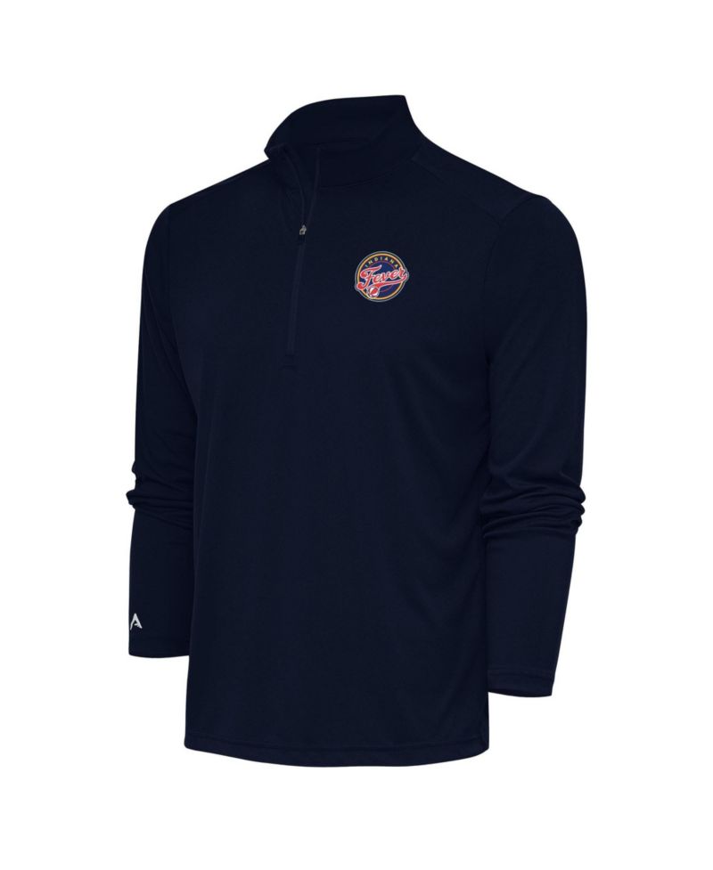 Men's Navy Indiana Fever Tribute Quarter-Zip Sweatshirt