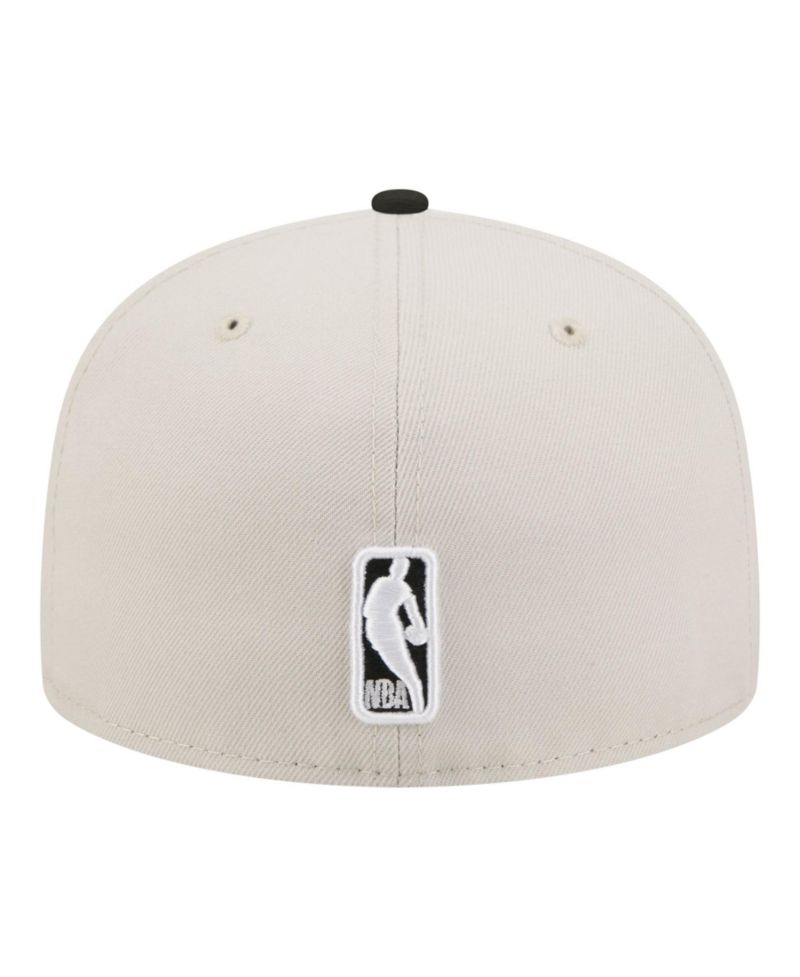 Men's Tan/Black Brooklyn Nets Localized City Icon 59FIFTY Fitted Hat