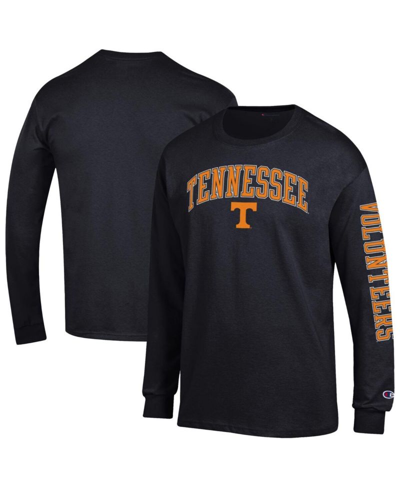 Men's Tennessee Orange Tennessee Volunteers Arch Over Logo 2-Hit Long Sleeve T-Shirt