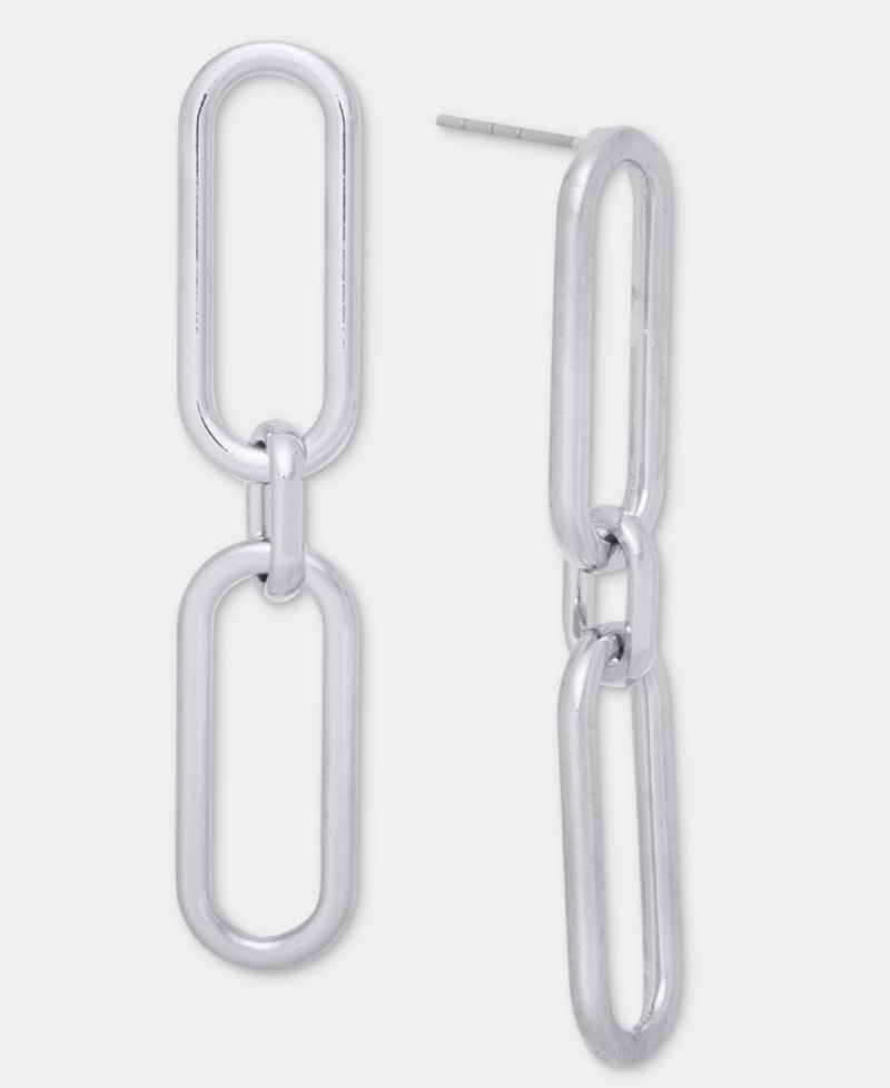 Link Linear Drop Earrings