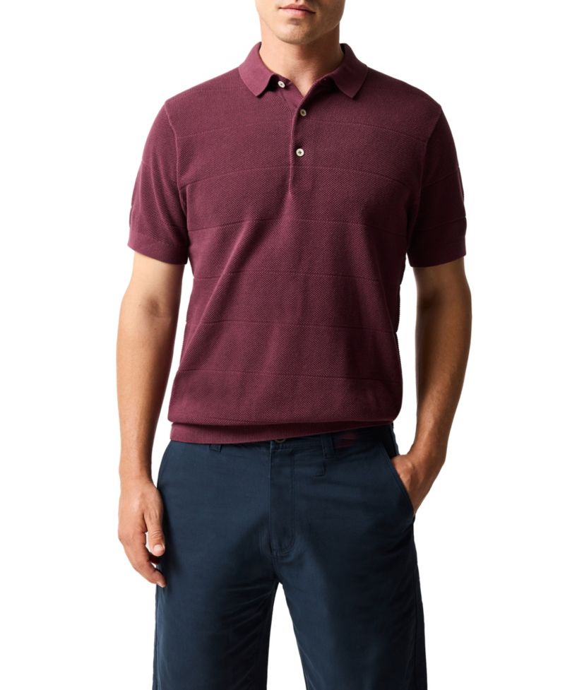 Men's Masons Flat Knit Polo Shirt