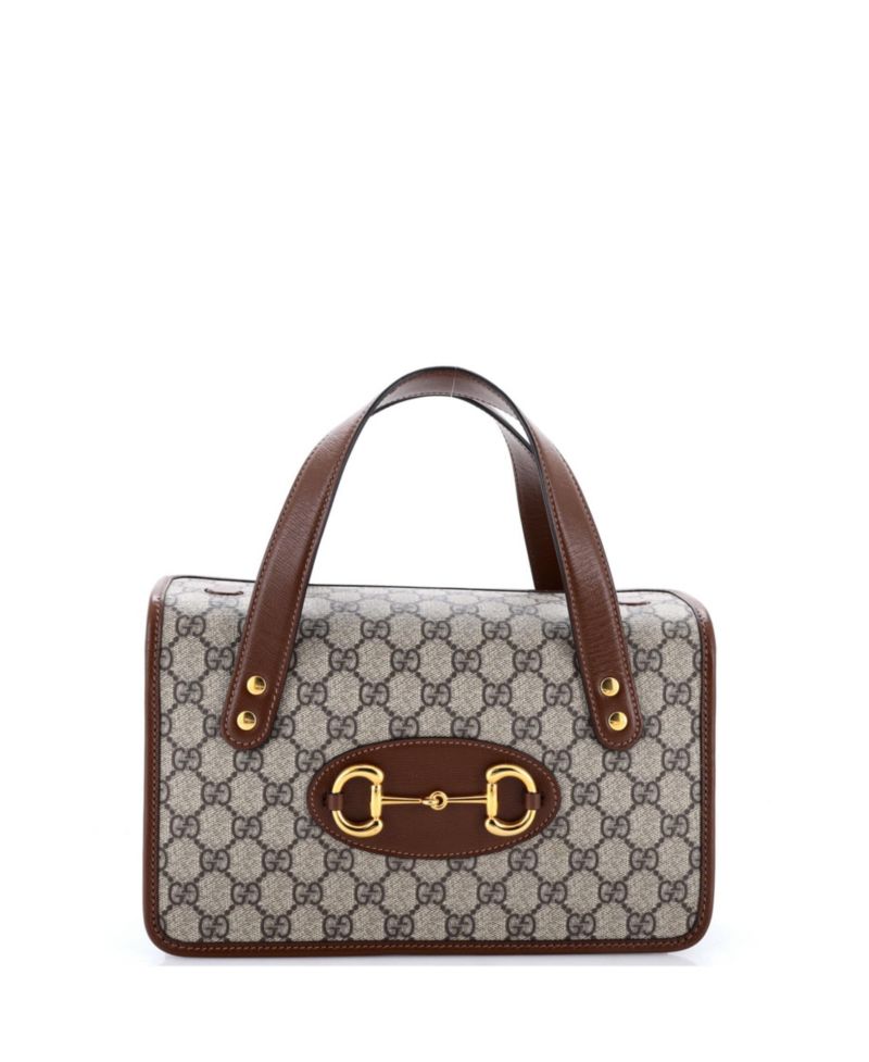 Small Horsebit 1955 Boston Bag GG Coated Canvas