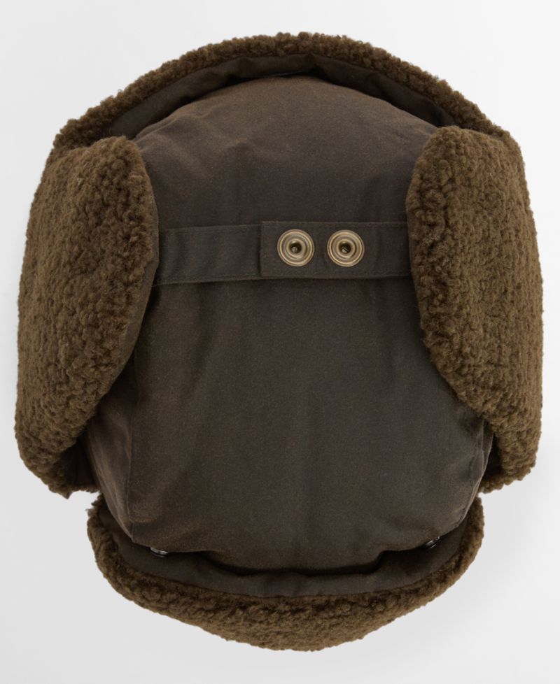 Waxed-Cotton Fleece-Lined Morar Trapper Hat