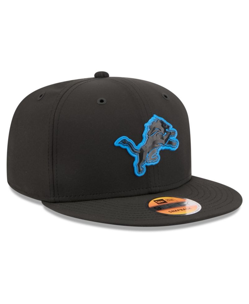 Men's Black Detroit Lions 2026 Sideline 9FIFTY Snapback Hat