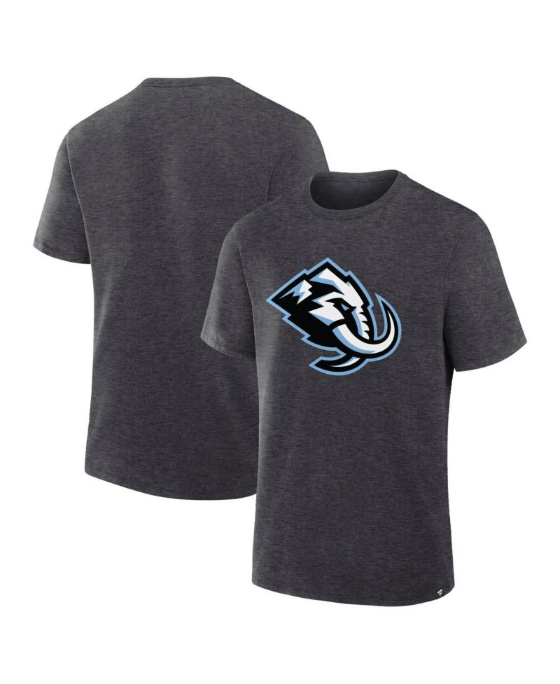 Men's Heather Charcoal Utah Mammoth Primary Logo Legacy T-Shirt