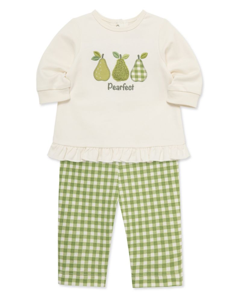 Baby Girls' Pearfect Graphic Top and Pants, 2-Piece Set
