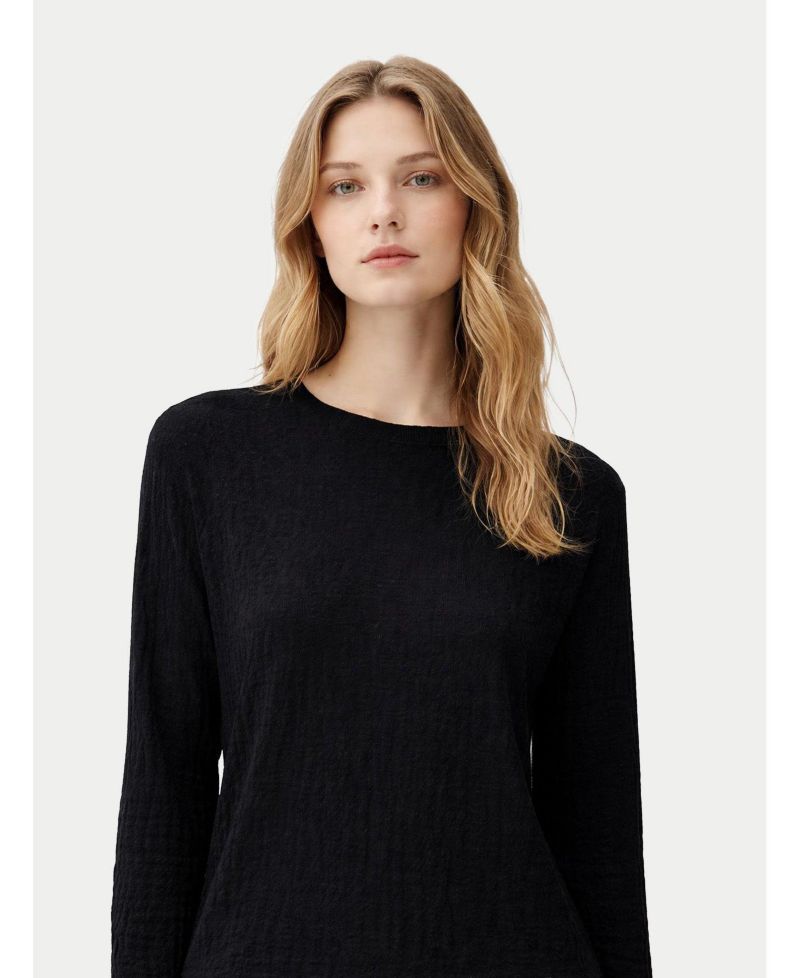 Women's Silk Cashmere Textured Sweater