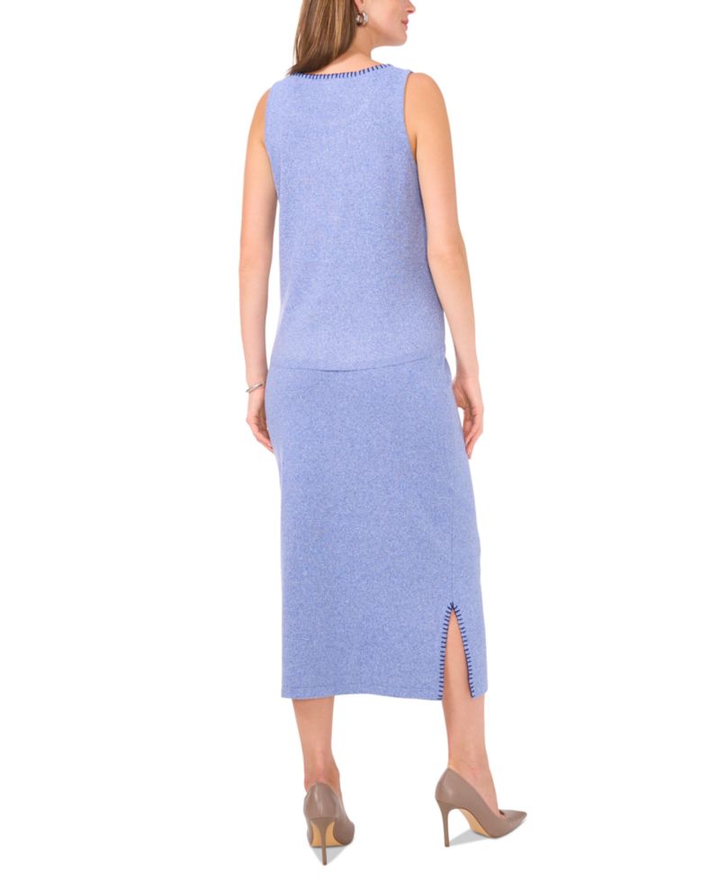 Women's Whipstitched Midi Sweater Skirt