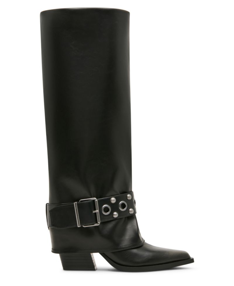 Women's Rodeo Cuffed Studded Tall Cowboy Boots