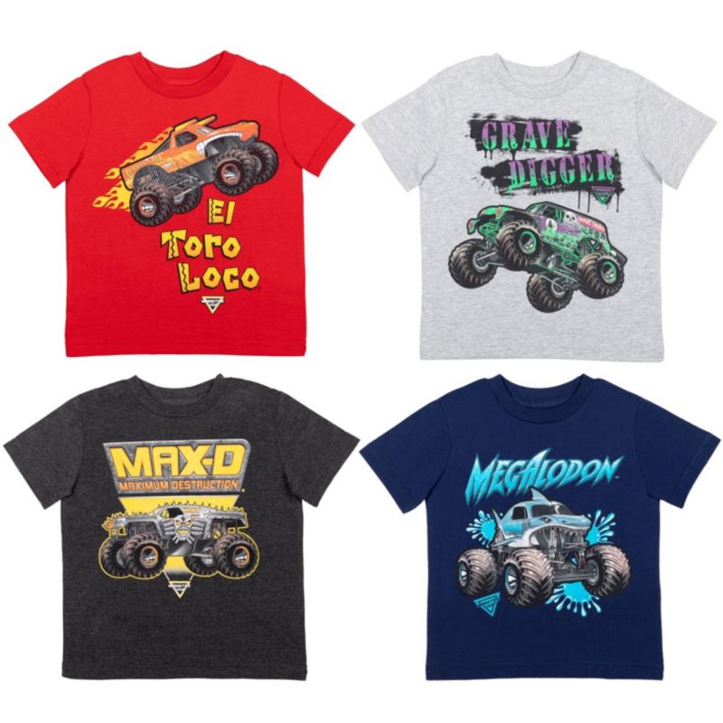 Little Boys (6-8) 4-Pack Short Sleeve Tees