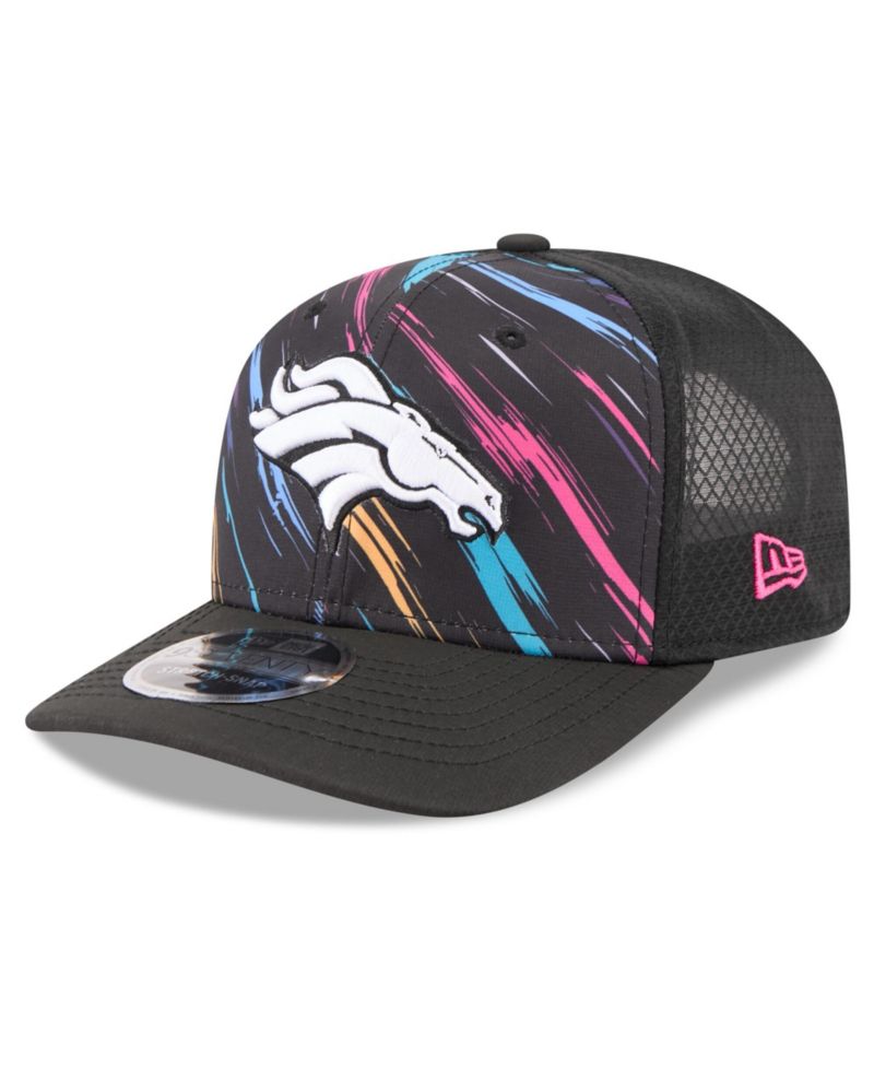 Men's Black Denver Broncos 2026 NFL Cruical Catch 9SEVENTY Adjustable Trucker Hat