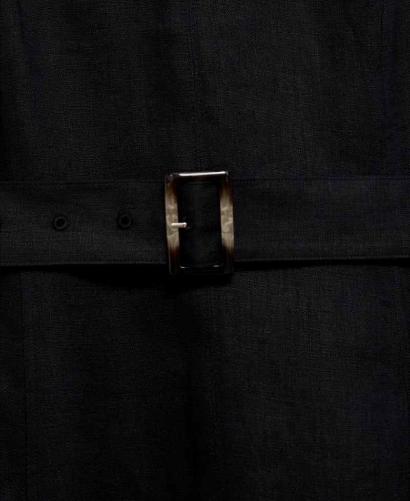 Women's Flared Linen Dress