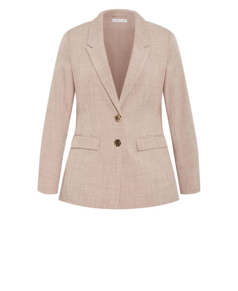 Plus Size Luci Double-Breasted Relaxed-Fit Blazer
