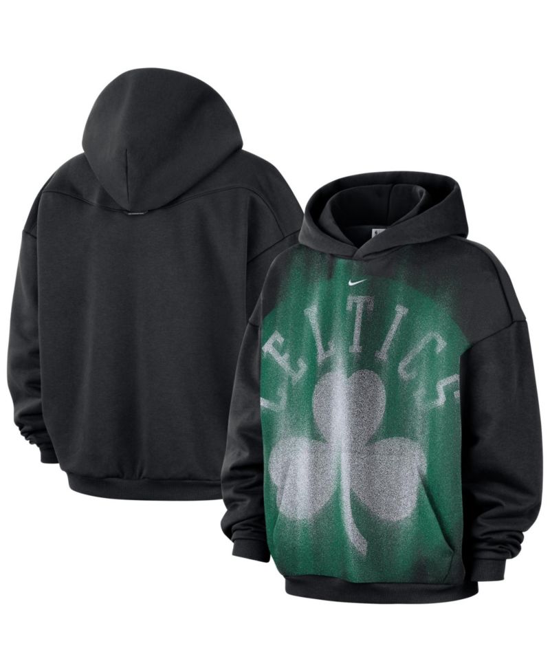 Men's Black Boston Celtics 2026 Standard Issue Practice Icon Fleece Pullover Hoodie