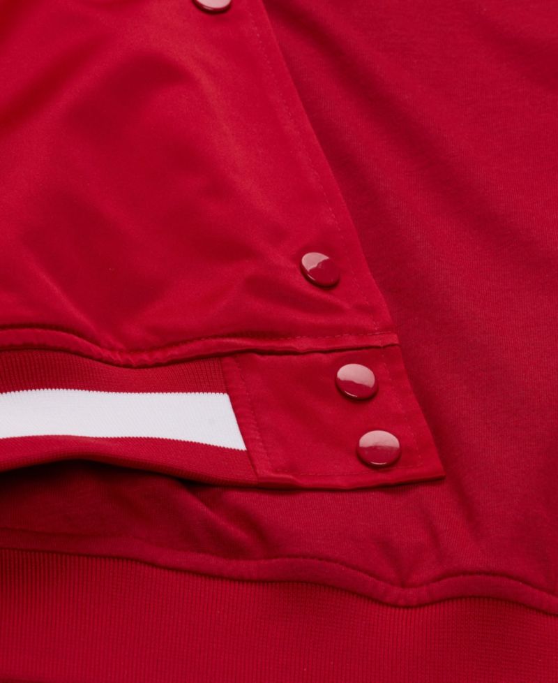 Men's Mitchell Ness Scarlet/Gold San Francisco 49ers 80th Anniversary Heavyweight Satin Full-snap Jacket