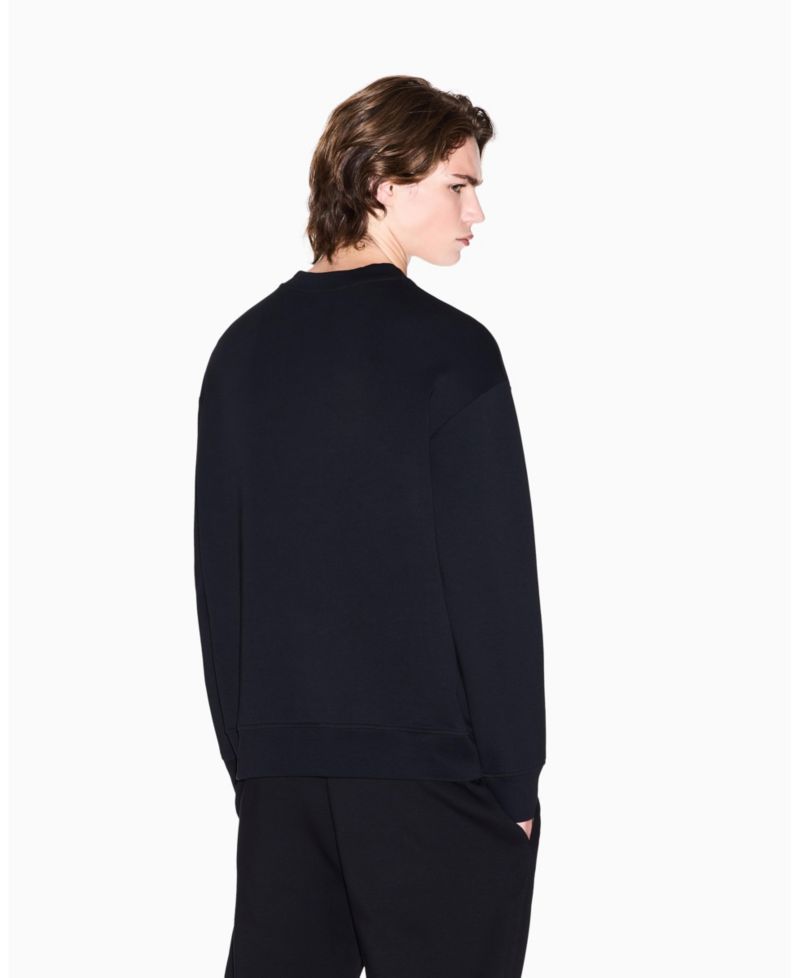 Men's Tonal Grid Box Crewneck Sweatshirt