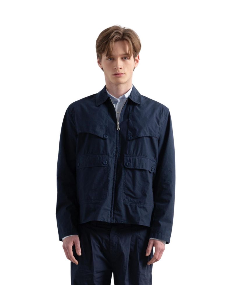 Men's Long Sleeve Utility Zip Jacket