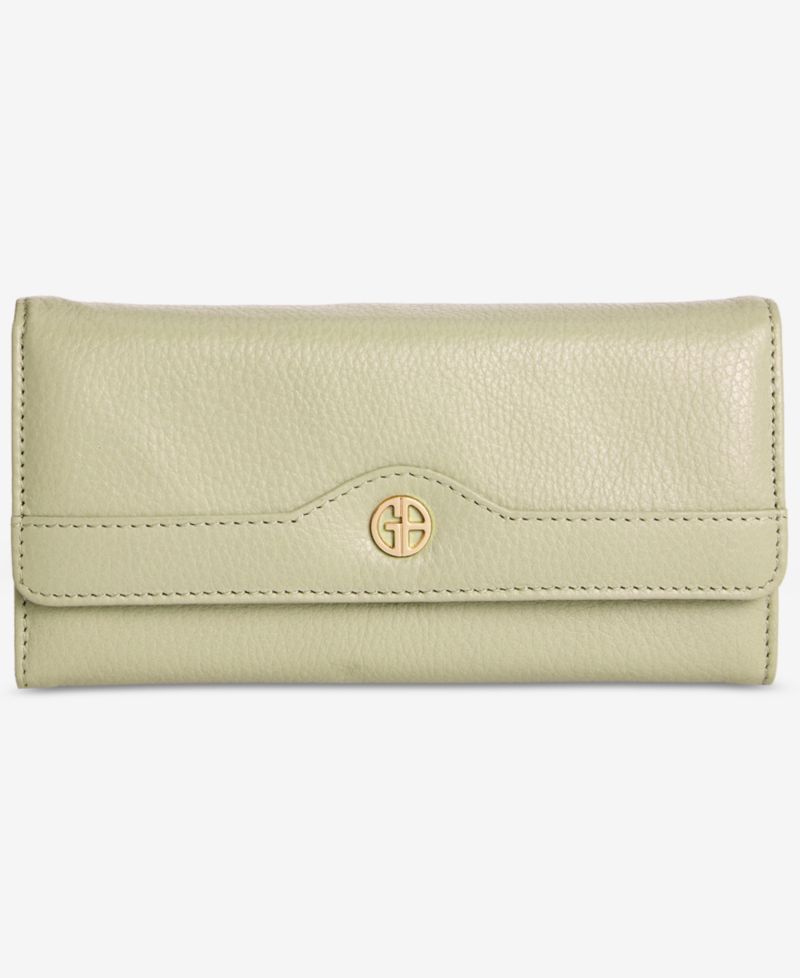 Pebble Leather Receipt Wallet