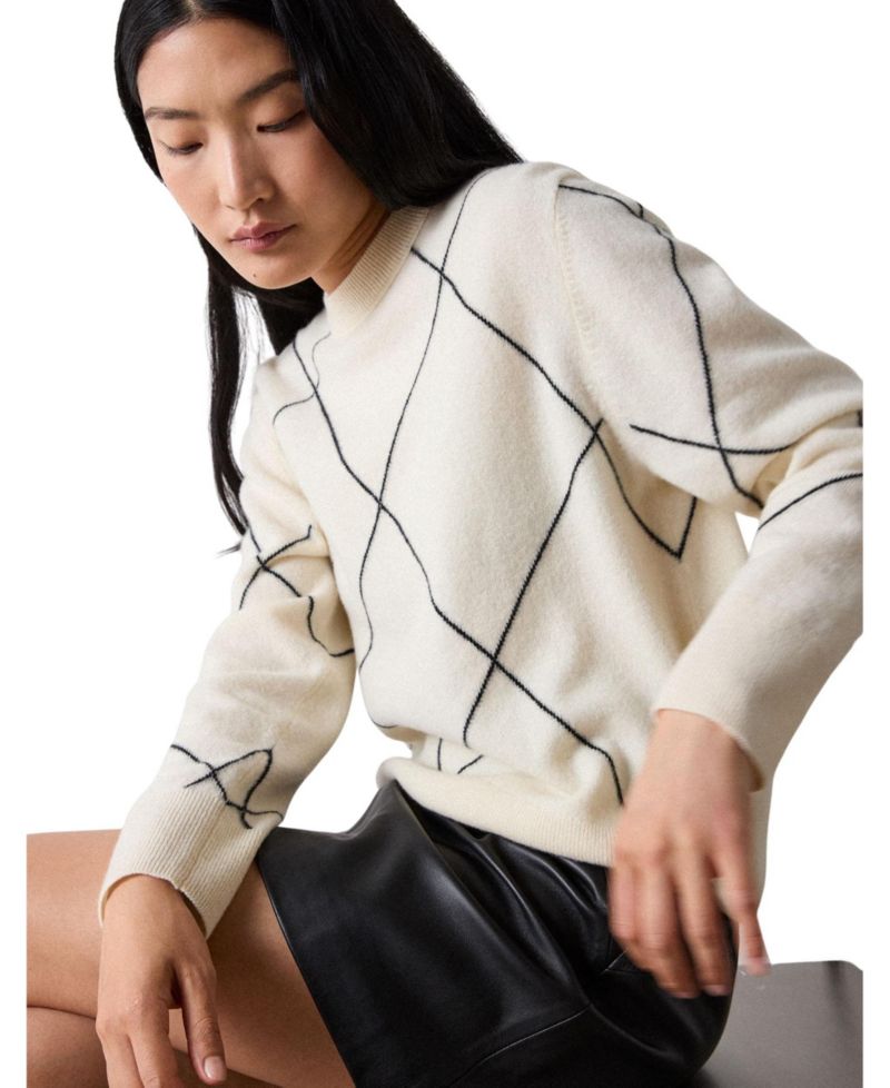 Women's High-Waisted A-Line Leather Mini Skirt