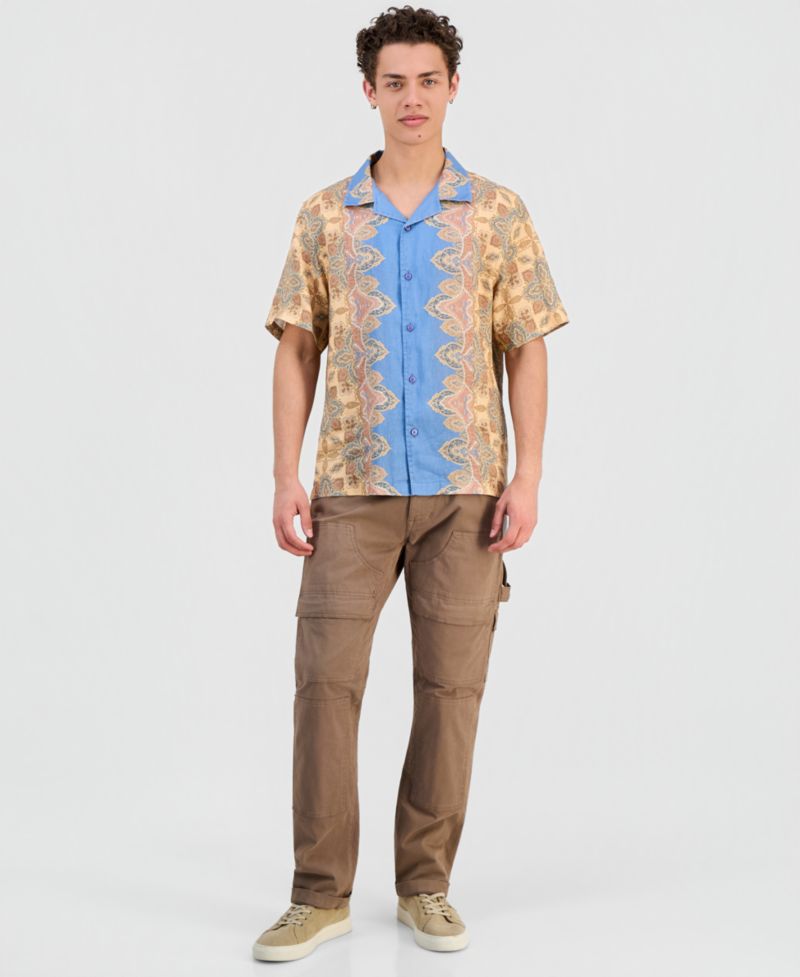 Men's Napa Linen Casa Blanca Short-Sleeve Shirt