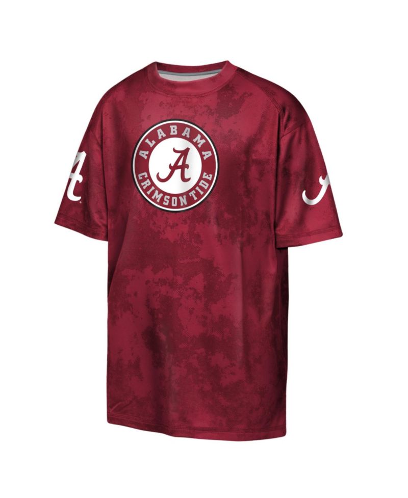 Big Boys and Girls Crimson Alabama Crimson Tide Off-Side Sublimated T-Shirt