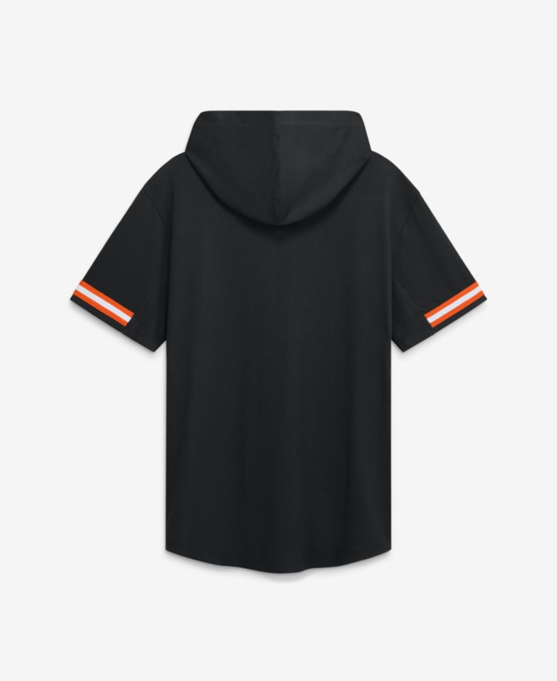 Men's Black Baltimore Orioles Optimal Play Hooded T-Shirt