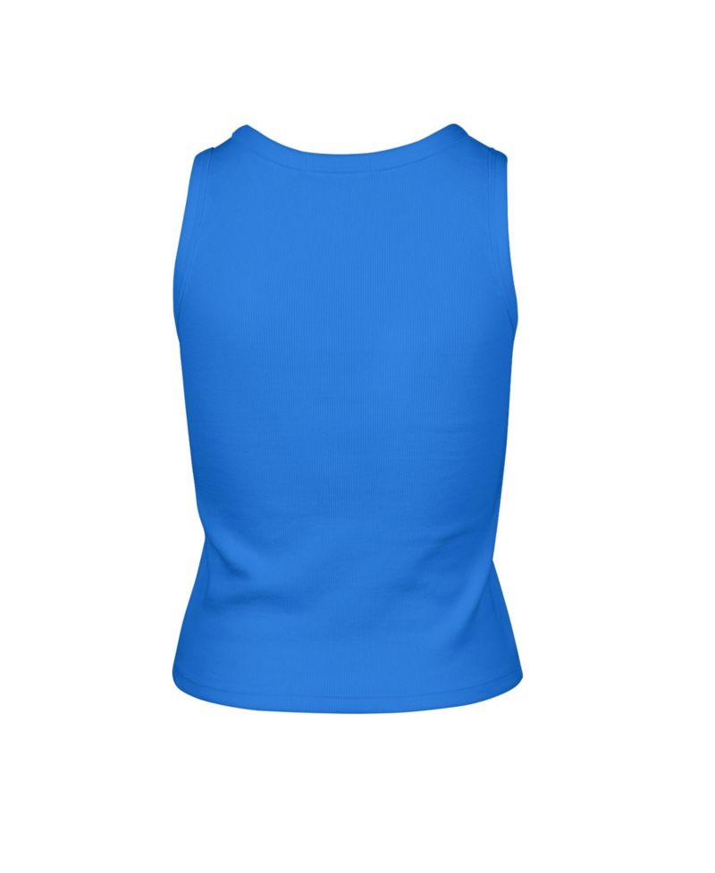 Women's Detroit Lions Ribbed Cropped Tank Top