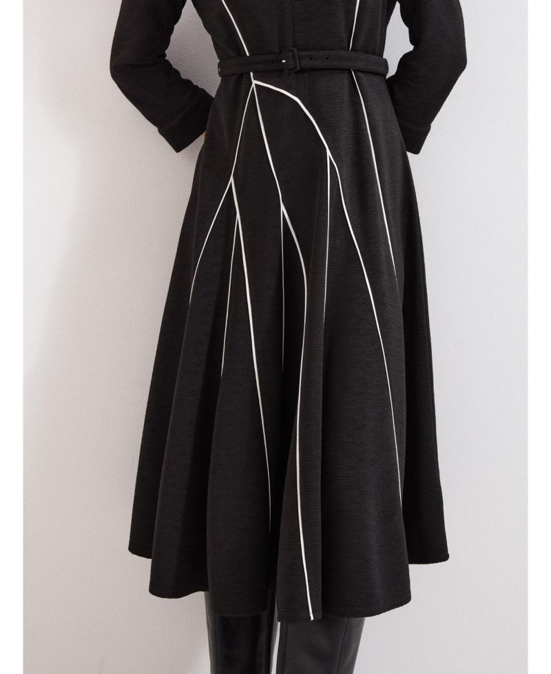 Women's Tilly Collared A-Line 3/4-Sleeve Dress
