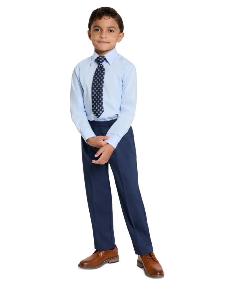 SmartWash Boys' 4-7 Washable Vest, Shirt, Pants and Tie, 4-Piece Set