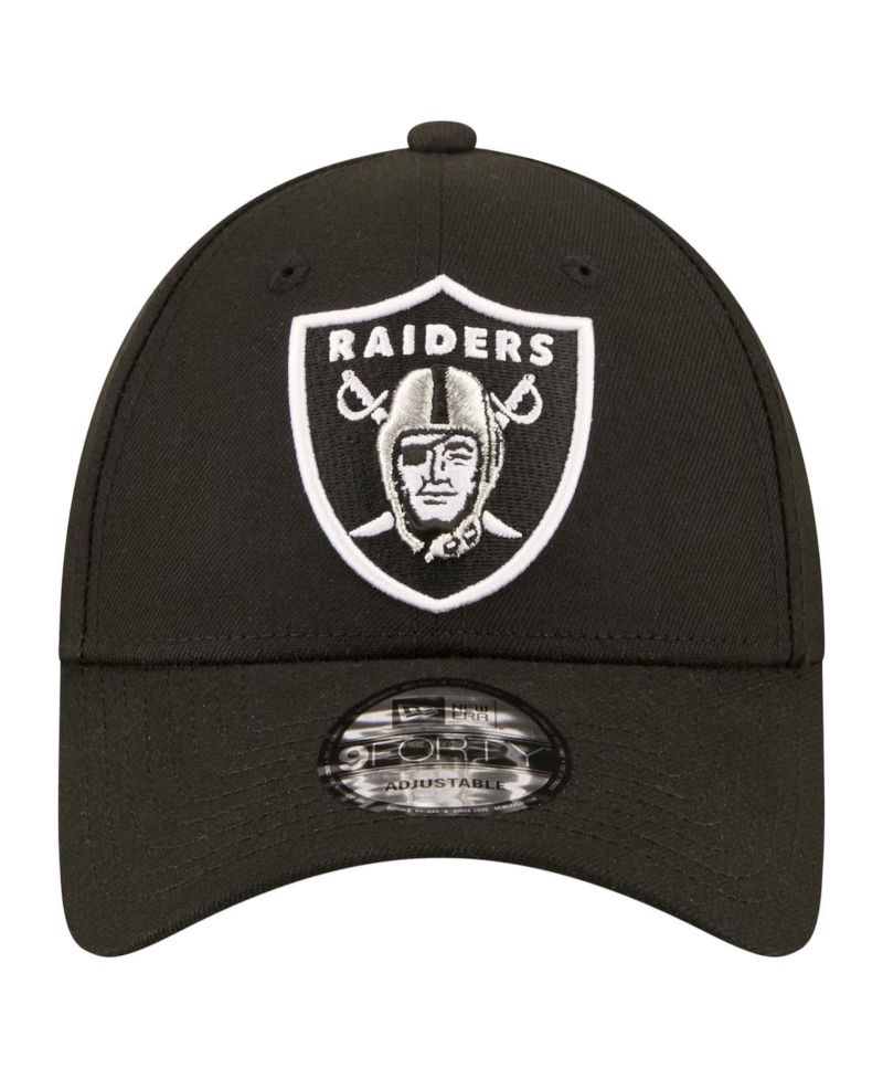 Men's Black Las Vegas Raiders Core Team 9FORTY Adjustable Hat