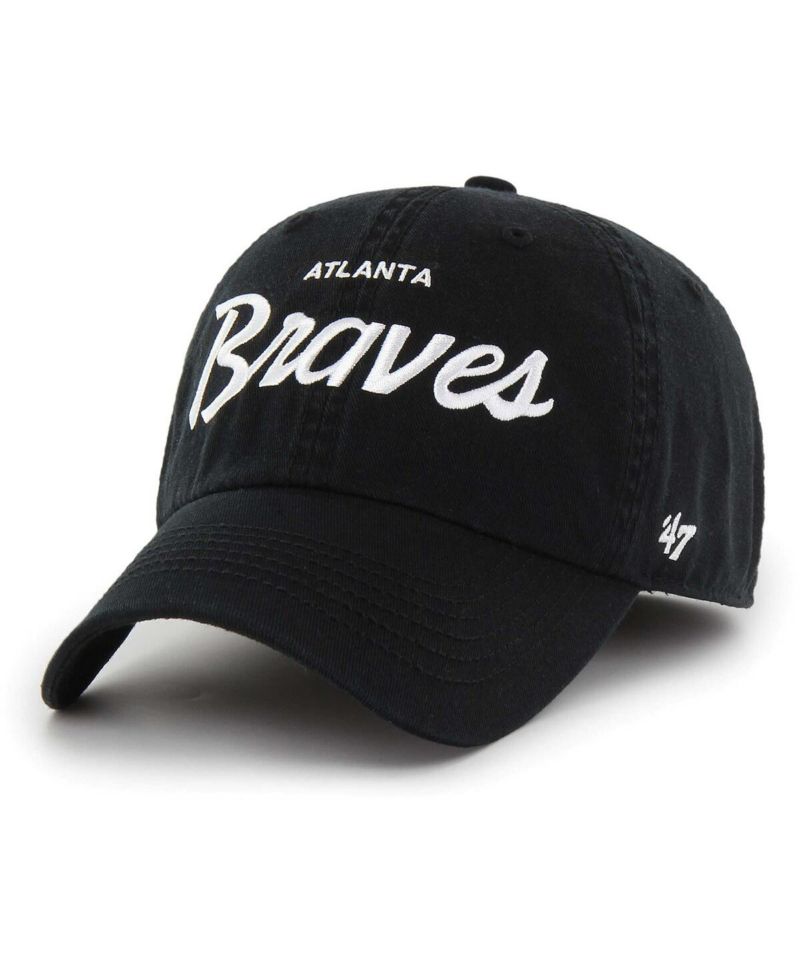 Men's Black Atlanta Braves Crosstown Classic Franchise Fitted Hat