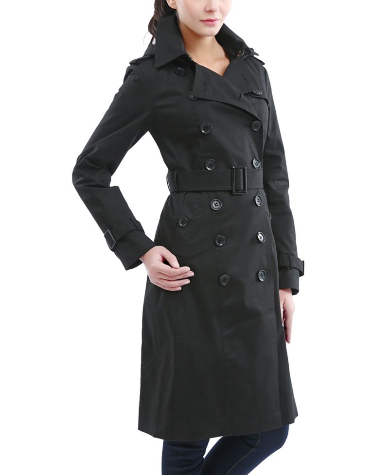 Women's Kayla Water Resistant Hooded Trench Coat