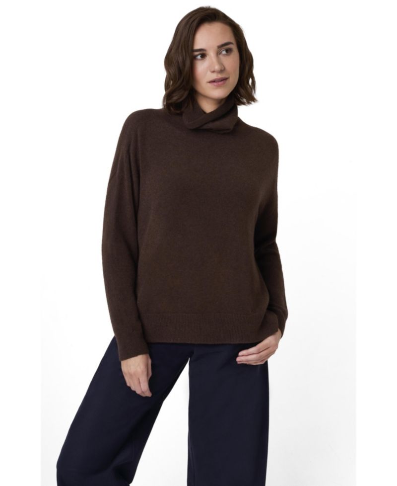 Women's Oversized Slouchy Roll Neck Jumper