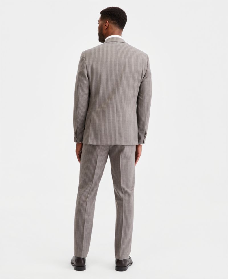 Men's Classic-Fit Grey Pinstripe Suit Separates Pant