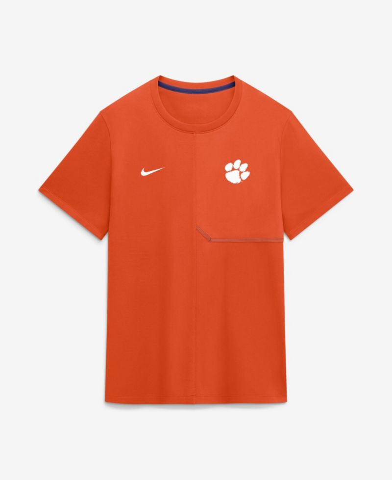 Men's Clemson Tigers Clemson Sideline Coach Short-Sleeve Crewneck T-Shirt