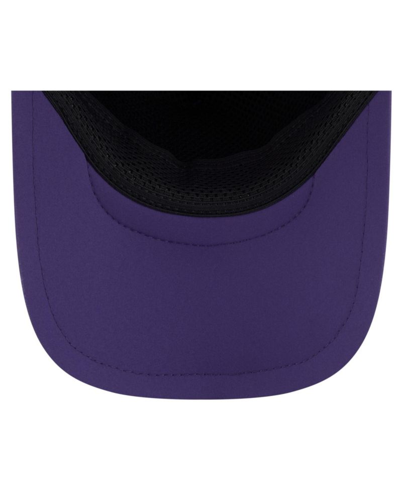 Men's Purple Minnesota Vikings 2026 Sideline Throwback Apex 9FORTY Adjustable Trucker Hat