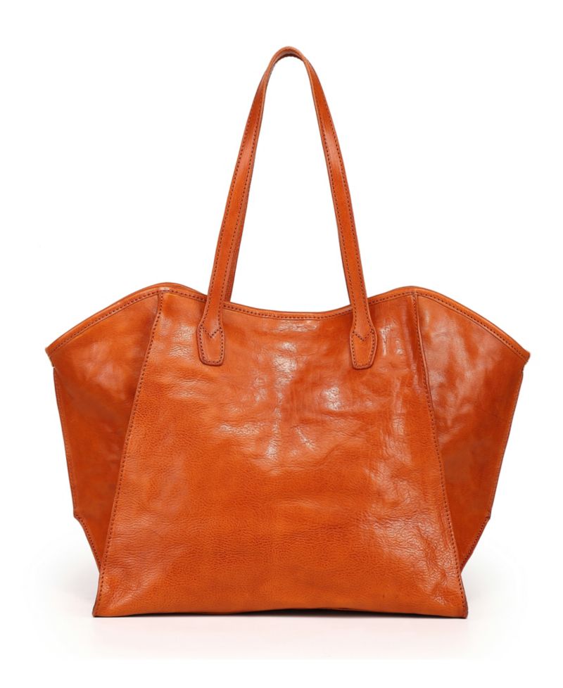 Iris Large Leather Carryall Tote Handbag