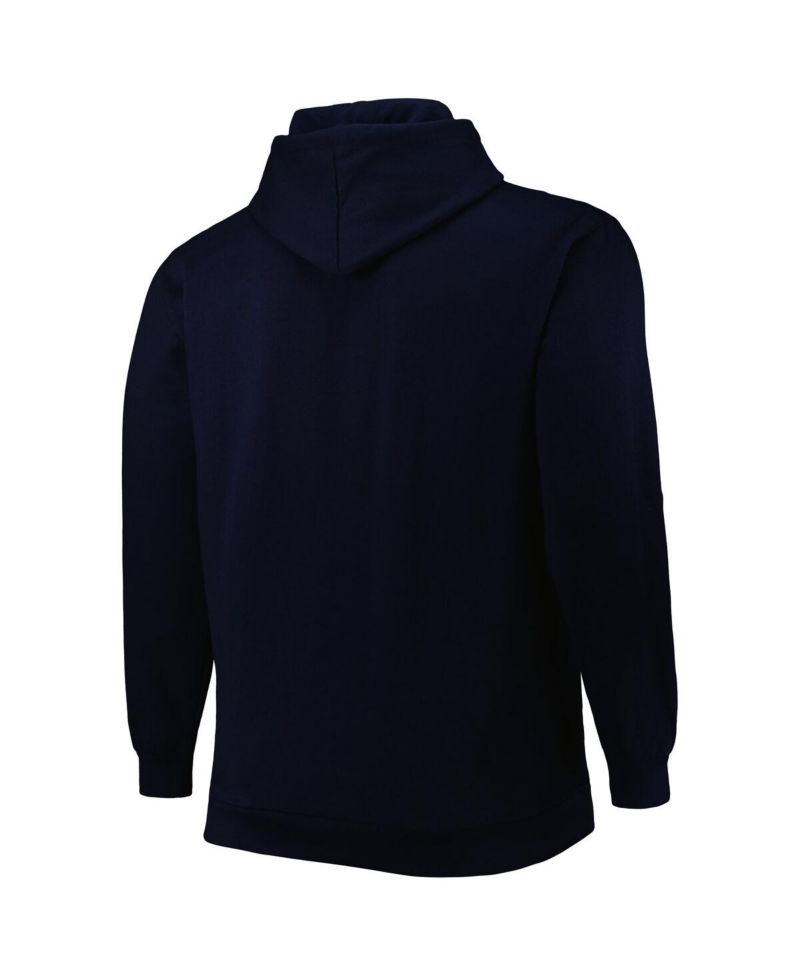 Men's Navy New Orleans Pelicans Big and Tall Heart and Soul Pullover Hoodie
