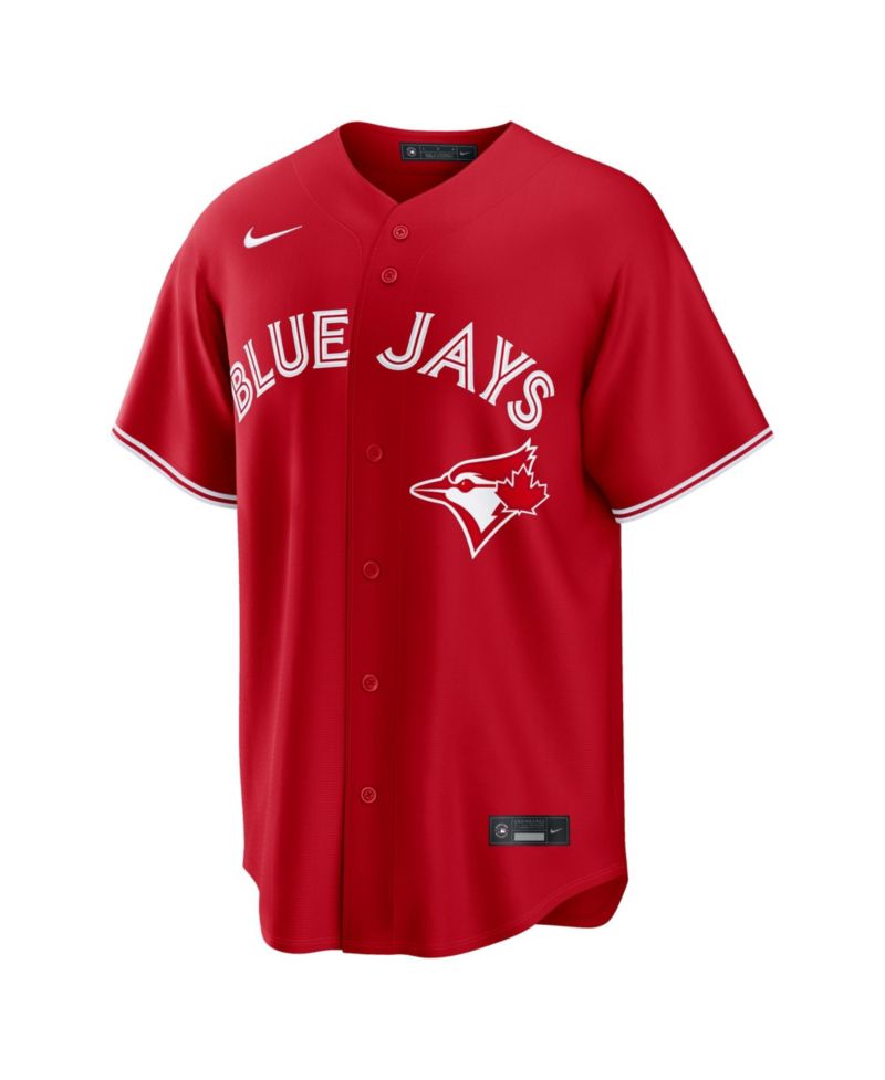 Men's Trey Yesavage Red Toronto Blue Jays Canada Day Replica Jersey