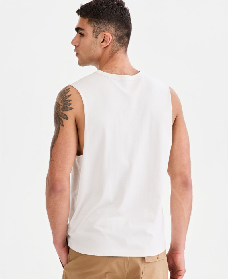 Men's Cotton Surf Global Graphic Tank Top