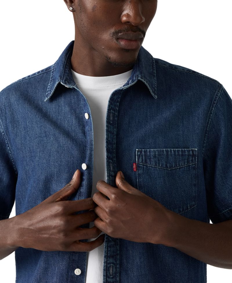 Men's Classic Pocket Short-Sleeve Regular-Fit Shirt