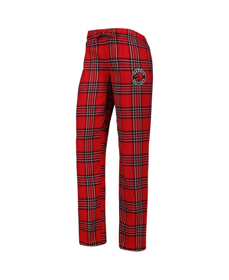 Women's Red, Black Toronto Raptors Badge T-shirt and Pajama Pants Sleep Set