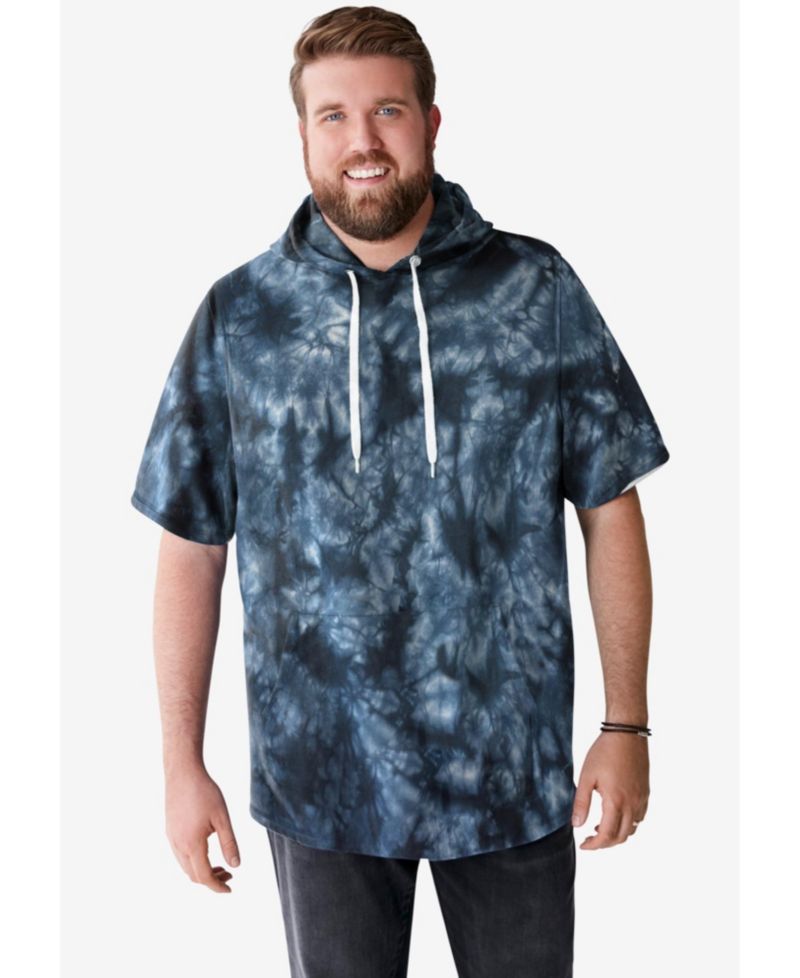 Big & Tall by KingSize by KingSize Short-Sleeve Hoodie
