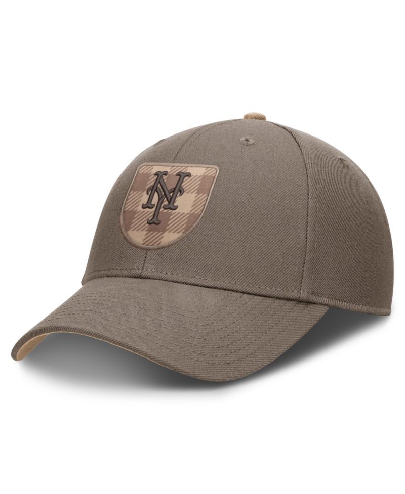 Men's Brown New York Mets Statement Rise Adjustable Hat