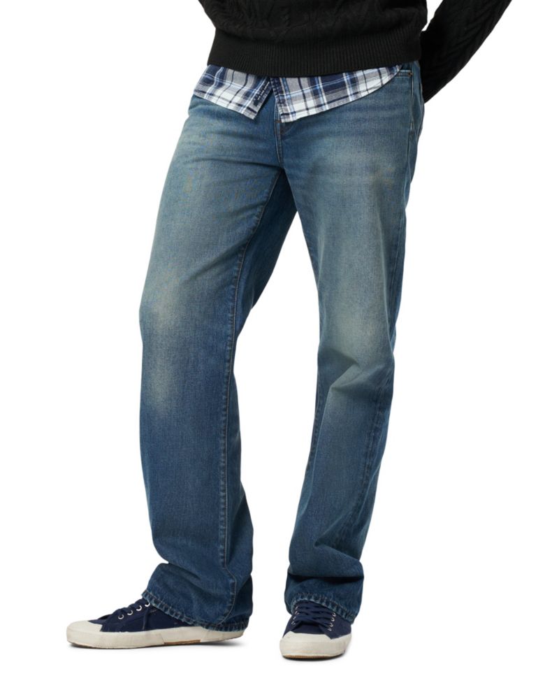 Men's Easy Fit Straight Ruffer Jeans