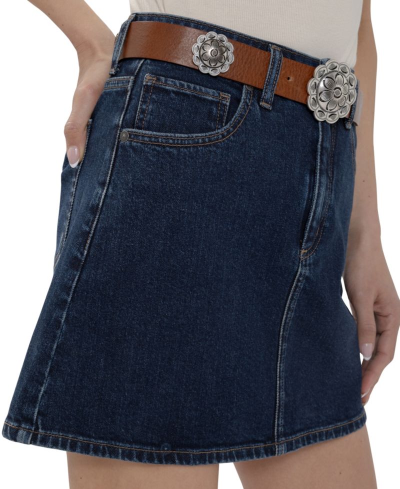 Women's Denim A-Line Mini Skirt